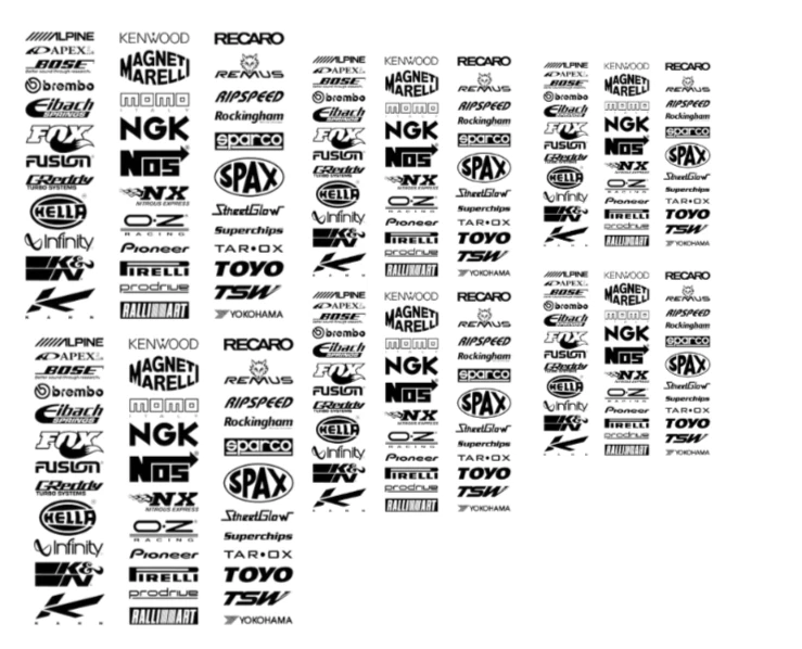 1/64 Car Sponsors Waterslide Decals  MADE IS THE USA - Image 1 of 1