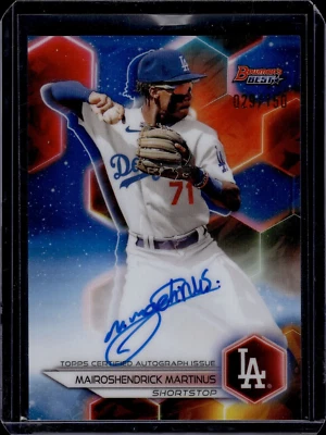 2023 Bowman's Best Best of '23 Autographs Blue Mairoshendrick Martinus 29/150 - Image 1 of 2