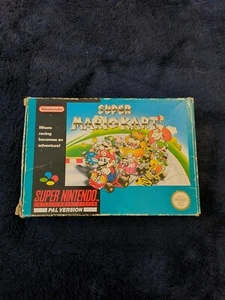 Super Mario Kart Super Nintendo SNES Complete In Box PAL With Manual - Picture 1 of 2