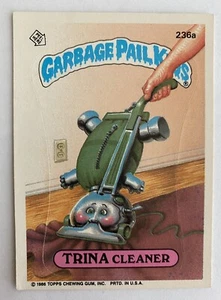 1986 Topps Garbage Pail Kids Series 6 GPK Trading Card Trina Cleaner #236a - Picture 1 of 2