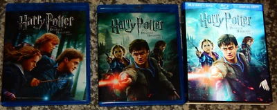 Harry Potter: Deathly Hallows Part 1 and 2 (Lenticular Slipcase) Blu Ray, DVD - Image 1 of 4