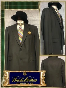 $648 Brooks Brothers 346 Stretch 42L Green WOOL Blazer Sport Coat 722128 - Picture 1 of 9