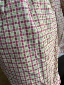 Tommy Hilfiger Home Queen Pink Green Gingham Bed Skirt RN76948 - Picture 1 of 5