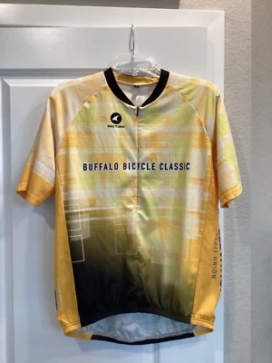 Camiseta deportiva de ciclismo Pactimo XL para hombre Buffalo bicicleta clásica amarilla 1/2 cremallera Colorado Foto 1 de 4