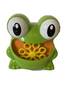 Frog Automatic Bubble Machine Bubble Blower Outdoor Kids Child’s Toy - Picture 1 of 7