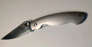 RARE Spyderco Military Titanium Fluted S30V Satin C36TIFP Discontinued - Picture 1 of 6
