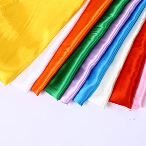 Satin Faux Silk Fabric Brocade Shiny Wedding Cloth Dress Cheongsam Tang Suit DIY - Picture 1 of 39
