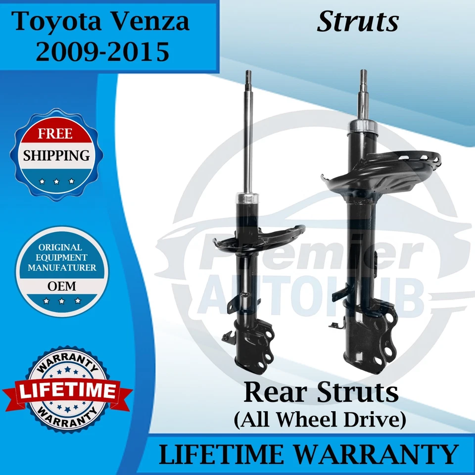 Puntales traseros originales Monroe OEM para Toyota Venza 2009-2015 4x4 garantía de por vida Foto 1 de 4