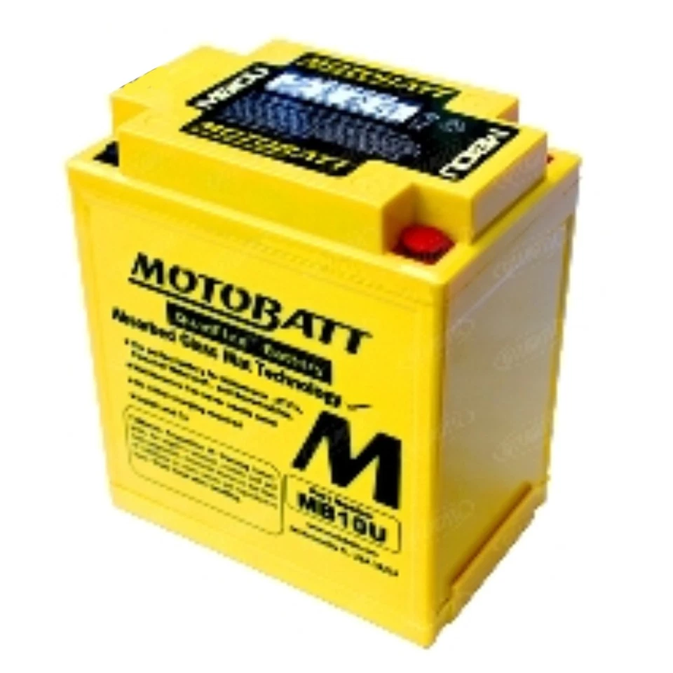 12N103A Universal 12V Fits Motobatt Battery With 10 Hour Life YB10AA2 12N103A2 - Image 1 of 4