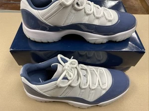 Nike Air Jordan 11 Retro Low White Diffused Navy Blue Men's FV5104-104 - Picture 1 of 15