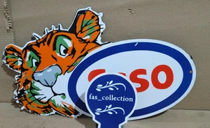 Esso Porcelain Enamel Sign 20.5 x 12.5 Inches 1 Sided - Picture 1 of 4