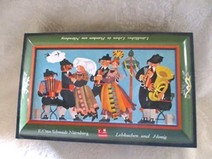 Vintage~Schmidt~E.Otto Schmidt Nürnberg~Lebkuchen un Honig~Dose mit Deckel~leer - Bild 1 von 11