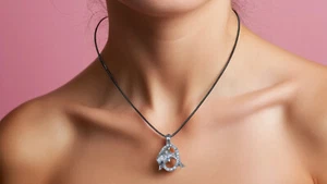 Mamífero de vida animal marino con aro de cristal deslumbrado - Imagen 1 de 2