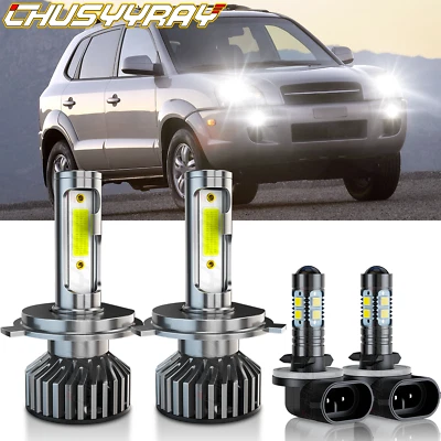 Para For Hyundai Tucson2005 2006 2007 2008 2009 Combo de faro LED+luz antiniebla - Image 1 of 4
