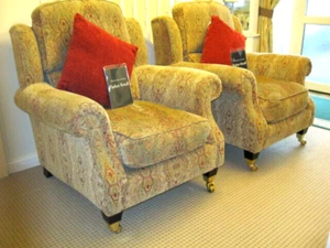 PAIR PARKER KNOLL HENLEY ARMCHAIRS.RRP£2895 - Picture 1 of 17