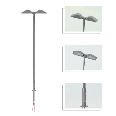 5Stk. Modell Bahnsteiglicht mit LED Straße Lampe Spur TT 1:100 Landschaftsbau - Bild 1 von 4