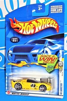 Hot Wheels 2002 First Editions 39/42 #51 40 Somethin' Yellow w/ Side Vent Tampo - Image 1 of 3