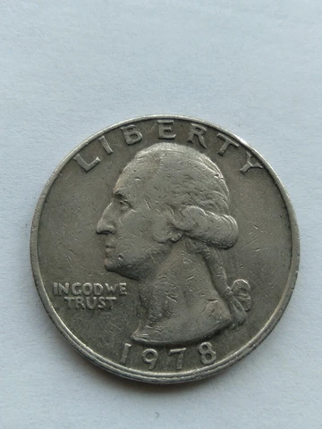 1978 US Quarter No Mint Mark - Rare Cover