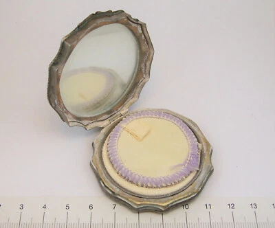 PORTACIPRIA IN ARGENTO PRIMO '900  CESELLATO SILVER POWDER LEADS VINTAGE - Immagine 1 di 4