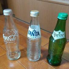2005 reprint Coca Cola Fanta Sprite empty bottle 3 bottles set Vintage interior