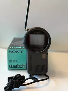 Sony Watchman FD-250 Vintage Television Handheld Portable B&W TV Works Great! - Picture 1 of 5