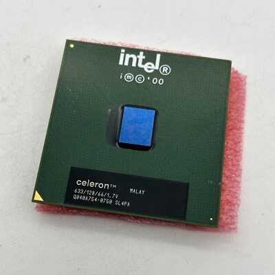 Procesador Intel Celeron CPU 633mhz 128KB 66mhz FSB/Socket 370 SL3W9 SL4PA Foto 1 de 4