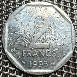 PIECE DE 2 FRANCS SEMEUSE 1995 (1285) TRÈS RARE !!! 15011 EXEMPLAIRES SEULEMENT - Picture 1 of 2