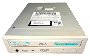 Vintage 🔥CREATIVE PC-DVD Dxr2 DVD5240E 5X IDE DVD-ROM CDROM Optical Drive 🔥 - Afbeelding 1 van 4