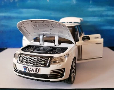 Pressofuso 1:24 Land Rover Range Modello Auto Luci e Suoni + Personalizza Piatto - Immagine 1 di 4