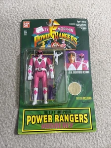 Bandai Mighty Morphin Power Rangers 8" Pink Ranger Action Figure Auto Morphin - Picture 1 of 3