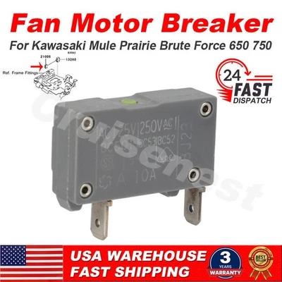 Interruptor motor ventilador EE. UU. para Kawasaki Mule 3000 4000 Prairie 700 Brute Force 650 750 Foto 1 de 4