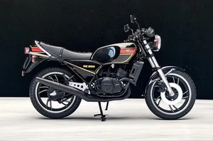 AOSHIMA 1/12 Scale YAMAHA RZ250 Black Motorcycle Diecast Model Toy Gift NIB - Picture 1 of 7