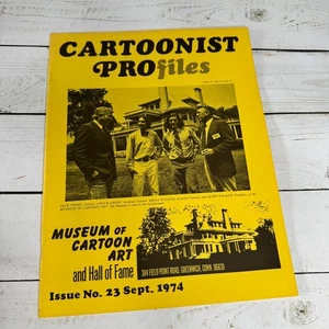 Cartoonist PROfiles No 23 Sept 1974 Museum of Cartoon Art Hall of Fame VTG Mag - Imagen 1 de 7