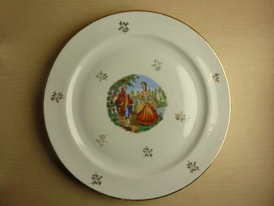 ANCIENNE ASSIETTE PORCELAINE DE LIMOGES DIAMETRE 24.5 CM - Photo 1/2