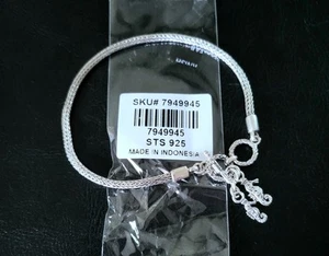 🪸BALI LEGACY 925 STERLING TULANG NAGA SEAHORSE DANGLE TOGGLE BRACELET - Picture 1 of 10