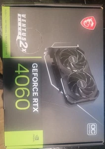 USED MSI NVIDIA GeForce RTX 4060 VENTUS 2x Black 8GB GDDR6 Graphics Card - Afbeelding 1 van 3