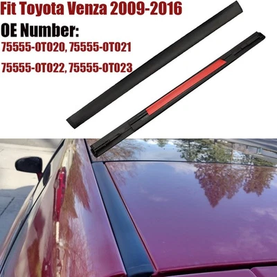 2X LH & RH Side Roof Trim Molding Drip Finish Sealed For Toyota Venza 2009-2016 - Image 1 of 4