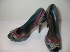 DELICIOUS 5 inch Round Open Toe Peep-toe High Heel Stiletto Women Shoes Size 8.5