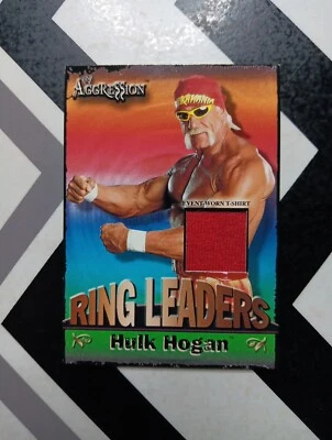 2003 Fleer Aggression Ring Leaders HULK HOGAN Event Worn RELIC Memorblia Card - Image 1 of 3