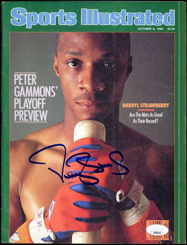 Darryl Strawberry JSA Coa Autograph 1986 Sports Illustrated Magazine Signed - Image 1 of 1