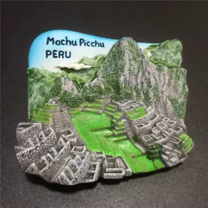 Imán para nevera de resina Perú recuerdo turístico de Machu Picchu ruinas recuerdo turístico - Imagen 1 de 1