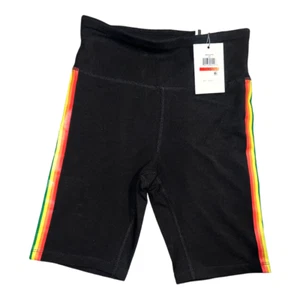 Dkny Sport Women's Pride Rainbow Stripe Bike Shorts Extra Small NWT - Picture 1 of 7