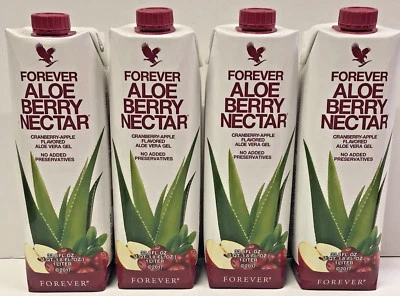 4 Pack Piezas Forever Living Aloe Berry Nectar 1 Liter  33.9 Fl FREE SHIPPING! - Image 1 of 4