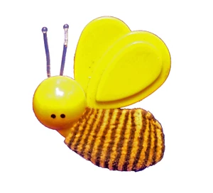Broche de terciopelo Avon PIN vintage BUMBLEY Bumble BEE BUMBLEBEE 1973 - Imagen 1 de 3