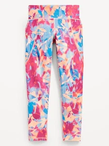 NWT Old Navy Girls Leggings High Rise Athletic Powersoft 7/8 Ankle Large 10-12 - Picture 1 of 1