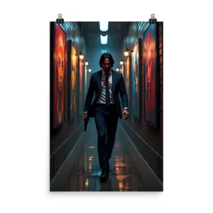 John Wick Movie Wall Art Poster Print High Quality Action Decor - Picture 1 of 5