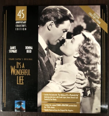 Laserdisc  * It's a Wonderful Life * James Stewart Donna Reed 45th Anniversary - Image 1 of 4
