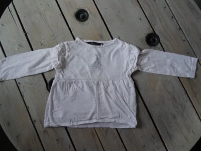 T-shirt tunique ML blanc imprimé bleu Petite fée d'amour Taille 4 ans - Photo 1/3