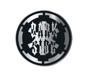 Dark Side Imperial Star Engraved Car Badge Acrylic Emblem Fender BRUSHED SILVER - Picture 1 of 6