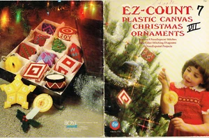 EZ Count Plastic Canvas Christmas Ornaments Pattern Book 1982 Vintage - Picture 1 of 1